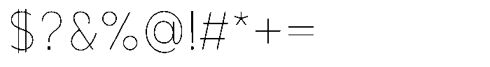 Mildang 200 Font OTHER CHARS