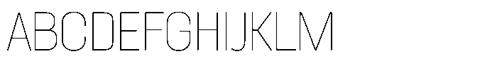 Mildang 200 Font UPPERCASE