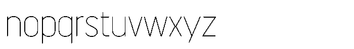 Mildang 200 Font LOWERCASE