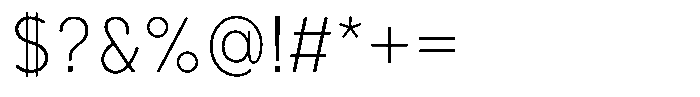 Mildang 300 Font OTHER CHARS