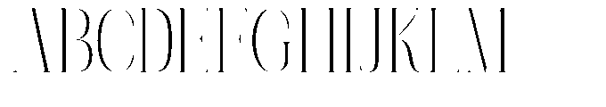 Mildertina Script & Serif Mildertina Condensed Serif Regular Font UPPERCASE