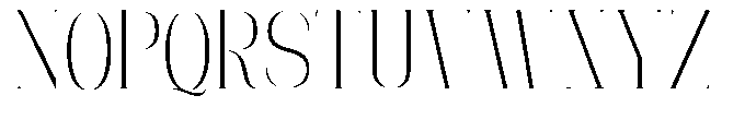 Mildertina Script & Serif Mildertina Condensed Serif Regular Font UPPERCASE