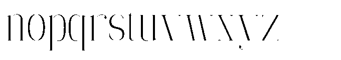 Mildertina Script & Serif Mildertina Condensed Serif Regular Font LOWERCASE