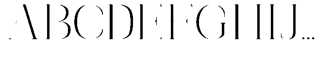 Mildertina Script & Serif Mildertina Expanded Serif Regular Font UPPERCASE