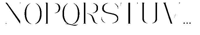 Mildertina Script & Serif Mildertina Expanded Serif Regular Font UPPERCASE