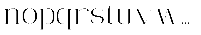 Mildertina Script & Serif Mildertina Expanded Serif Regular Font LOWERCASE