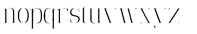 Mildertina Script & Serif Mildertina Serif Regular Font LOWERCASE