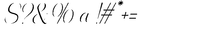 Mildertina Script & Serif Mildertina Slant Serif Regular Font OTHER CHARS