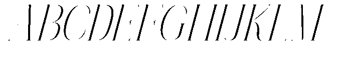 Mildertina Script & Serif Mildertina Slant Serif Regular Font UPPERCASE