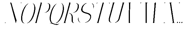 Mildertina Script & Serif Mildertina Slant Serif Regular Font UPPERCASE