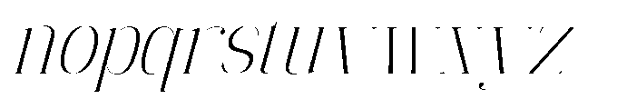 Mildertina Script & Serif Mildertina Slant Serif Regular Font LOWERCASE