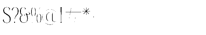Milegance Regular Font OTHER CHARS