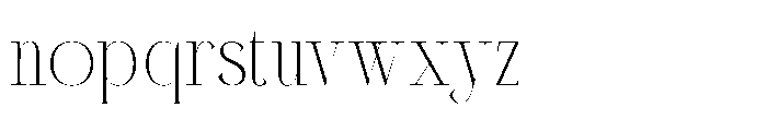 Milegance Regular Font LOWERCASE