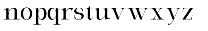 Milghera Serif Regular Font LOWERCASE