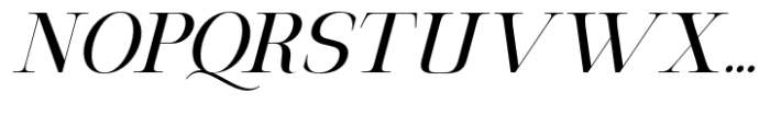 Milghera Serif Slant Font UPPERCASE