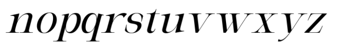 Milghera Serif Slant Font LOWERCASE