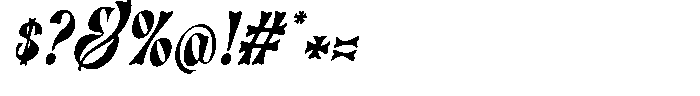Milgunday Italic Font OTHER CHARS