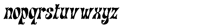 Milgunday Italic Font LOWERCASE