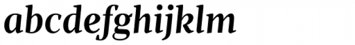 Milio DemiBold Italic Font LOWERCASE