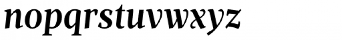 Milio DemiBold Italic Font LOWERCASE