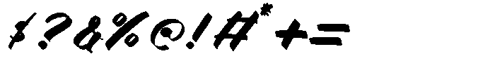 Milion State Regular Font OTHER CHARS