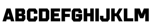 Military Jr34 Black Font UPPERCASE