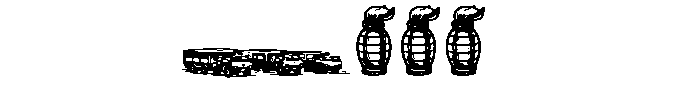 Military Steel Doodles Font UPPERCASE