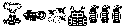 Military Steel Doodles Font UPPERCASE