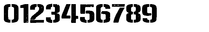 Military Steel Regular Font OTHER CHARS