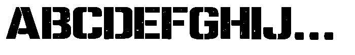 Military Steel Regular Font UPPERCASE