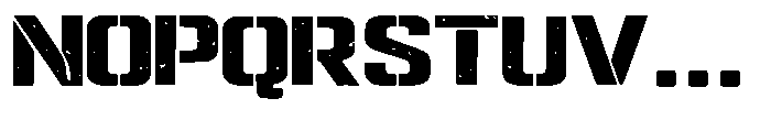 Military Steel Regular Font UPPERCASE
