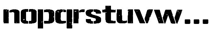 Military Steel Regular Font LOWERCASE