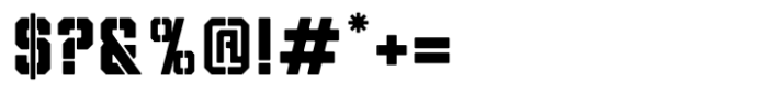 Military Surplus Font OTHER CHARS