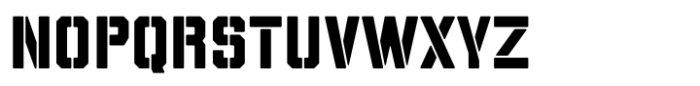 Military Surplus Font LOWERCASE