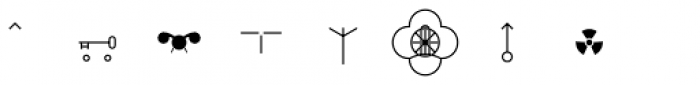 Military Symbols Bold Italic Font UPPERCASE