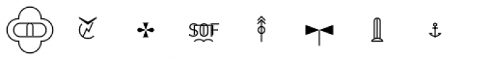 Military Symbols Bold Italic Font LOWERCASE