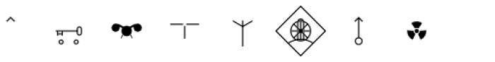 Military Symbols Bold Font UPPERCASE