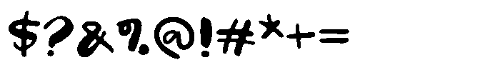 Milk Pie Font OTHER CHARS