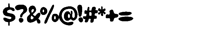 Milky Brown Font OTHER CHARS