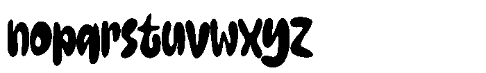 Milky Brown Font LOWERCASE
