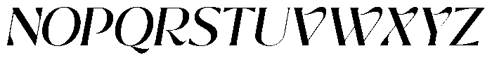 Milky Noire Italic Font UPPERCASE