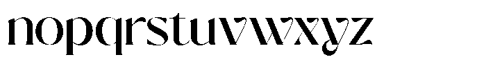 Milky Noire Regular Font LOWERCASE