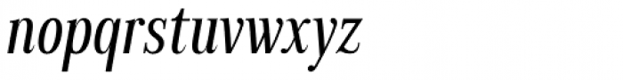 Millard Condensed Regular Italic Font LOWERCASE