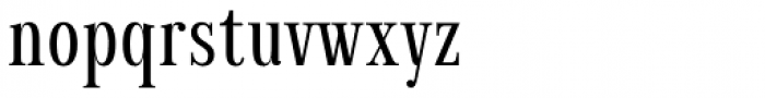 Millard Condensed Regular Font LOWERCASE