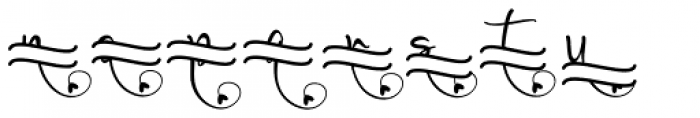 Millena Monogram Font LOWERCASE