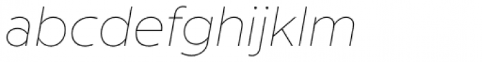 Milliard Hairline Italic Font LOWERCASE