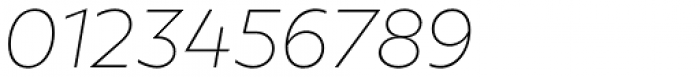 Milliard Thin Italic Font OTHER CHARS