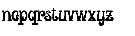Millow Dunno Font LOWERCASE