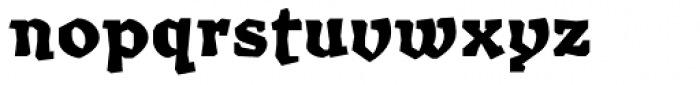 Millwright black Font LOWERCASE