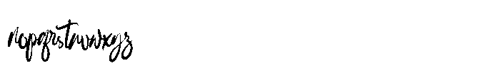 Mils Shorety Font LOWERCASE